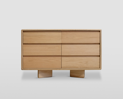 Contemporary Six-Drawer Dresser