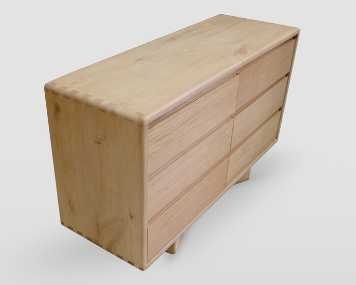 Contemporary Six-Drawer Dresser