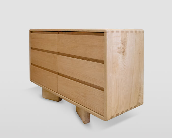 Contemporary Six-Drawer Dresser