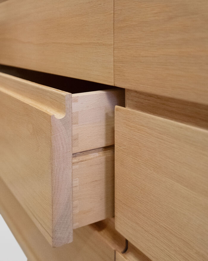 Contemporary Six-Drawer Dresser