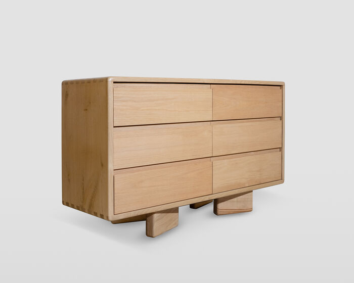 Contemporary Six-Drawer Dresser