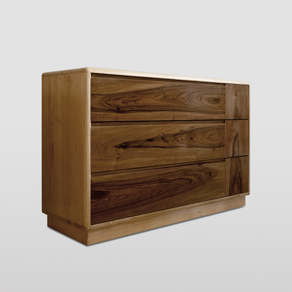 Walnut Minimalist Style Dresser